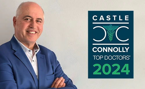 Dr Laub with the Castle Connolly Top Doc 2024 Award